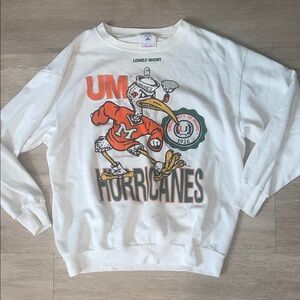 LONELY GHOST White Graphic Sweatshirt